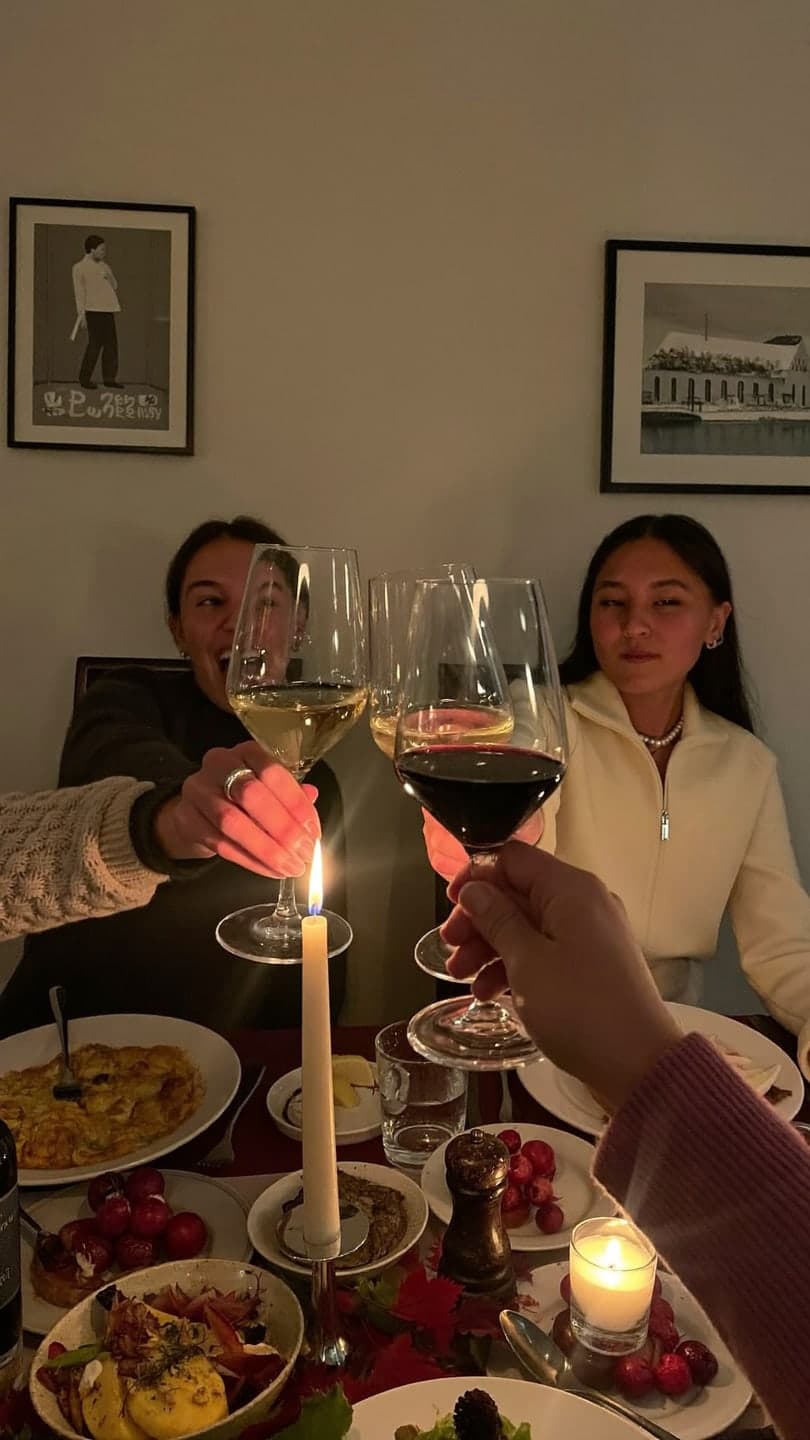 Friendsgiving toast — AI video template example