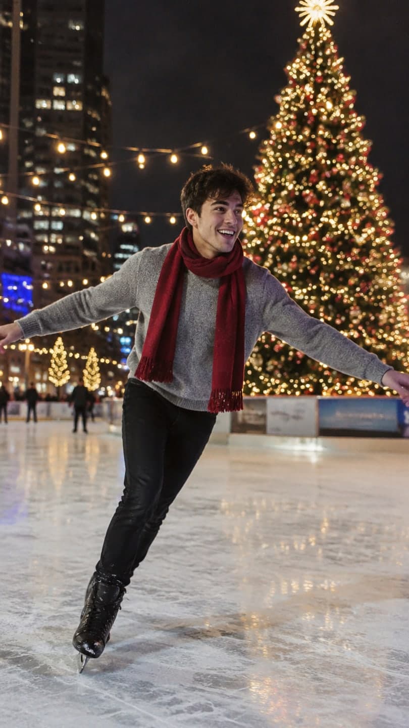 Holiday ice rink example
