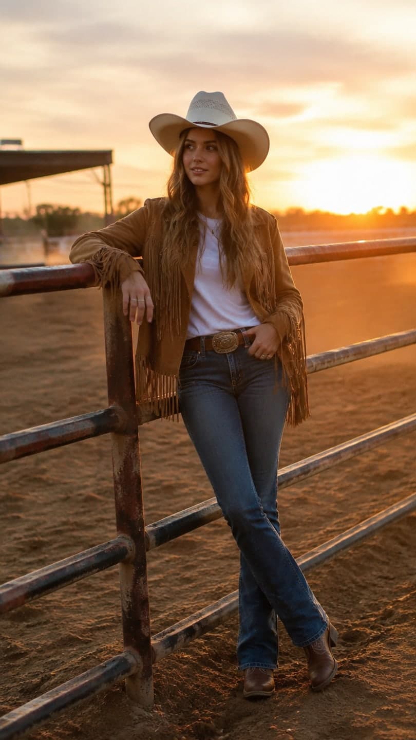 Rodeo sunset — AI video template example