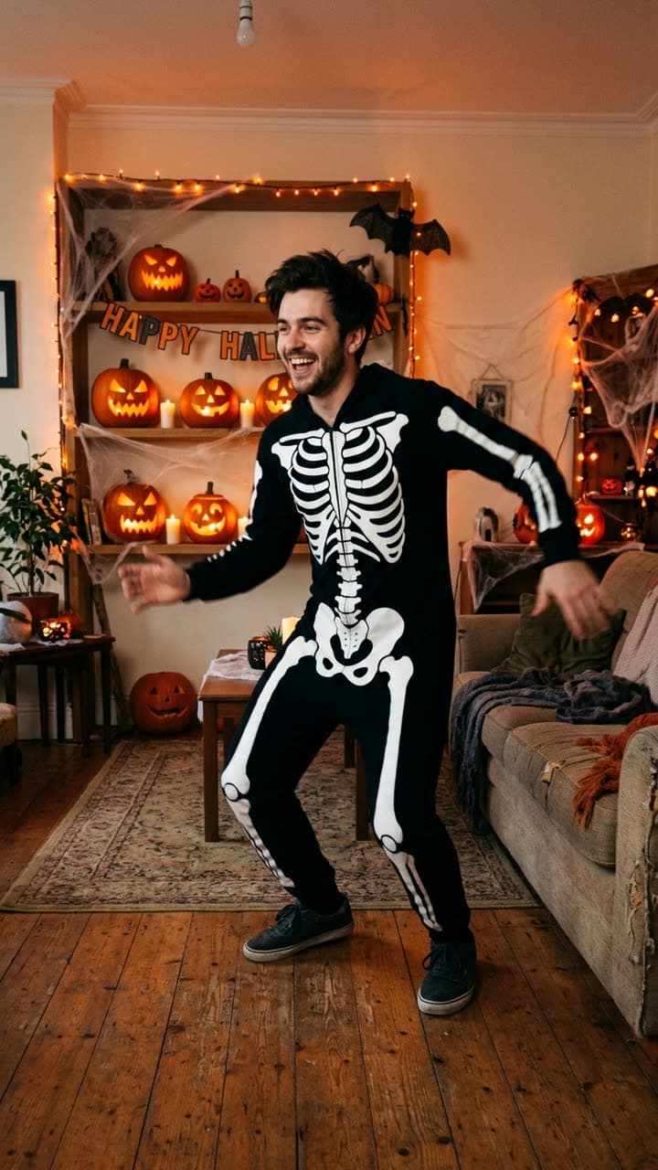 Skeleton dance — AI video template example