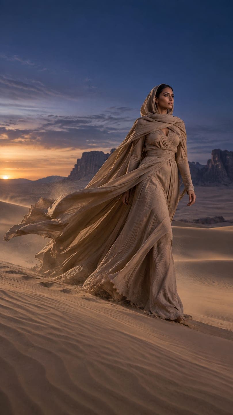 Desert couture — AI video template example