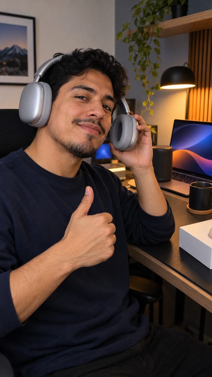 Headphone review — AI photo template example