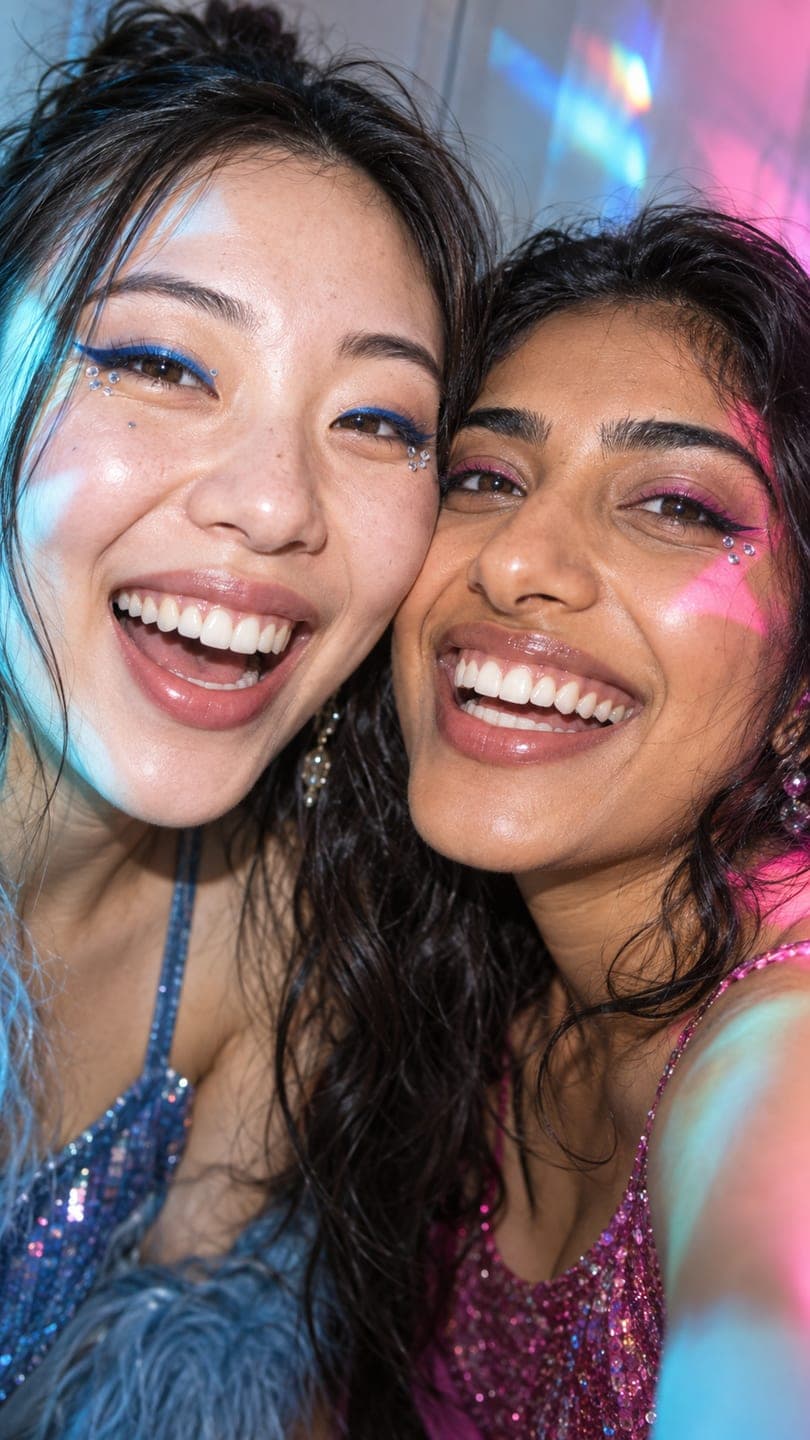 Prism selfie — AI photo template example