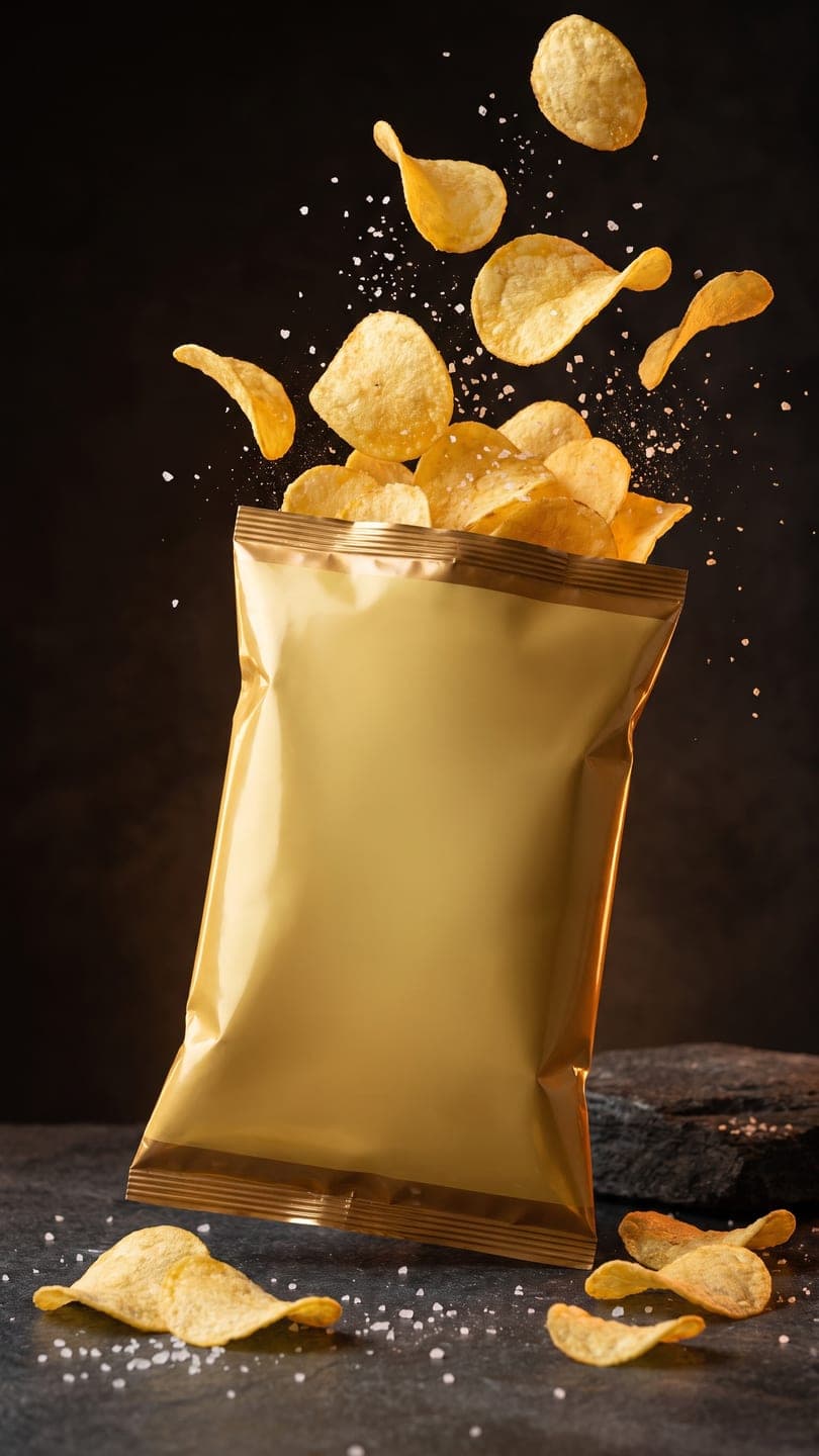 Snack burst ad — AI video template example