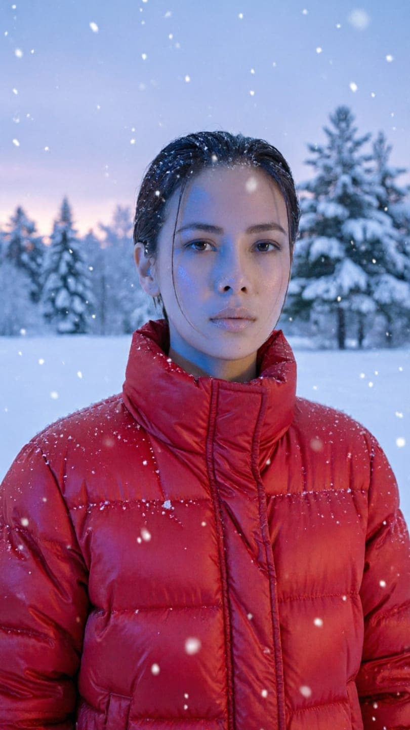 Snow day — AI photo template example