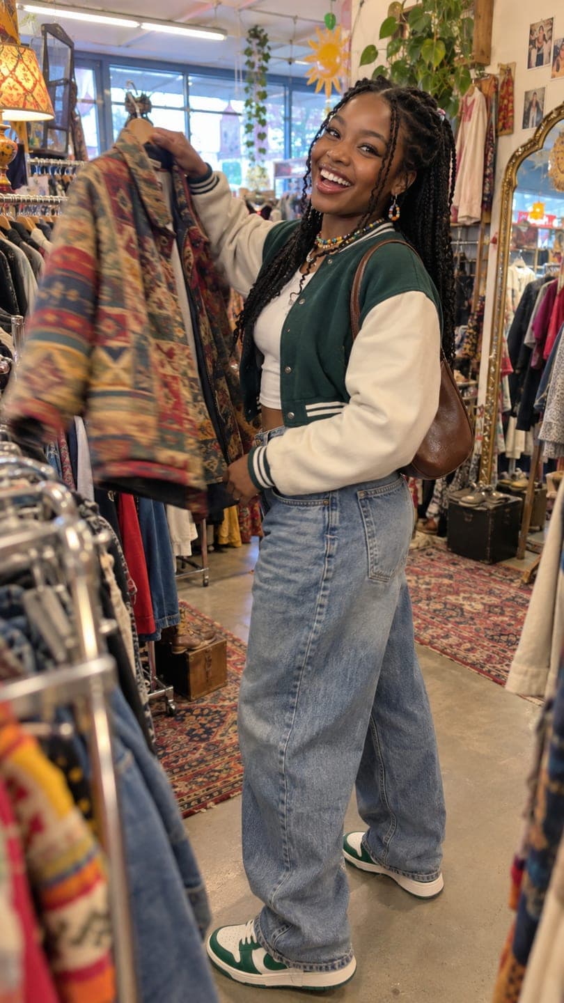Thrift haul — AI photo template example